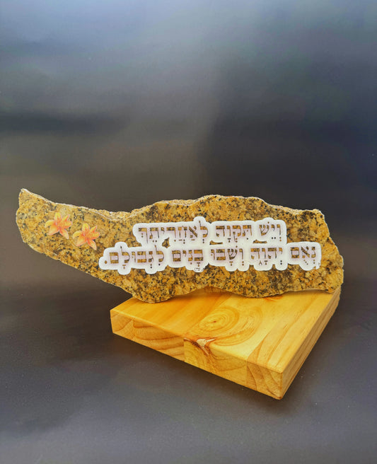 "ויש תקוה לאחירתך נאם יהוה ושבו בנים לגבולם"