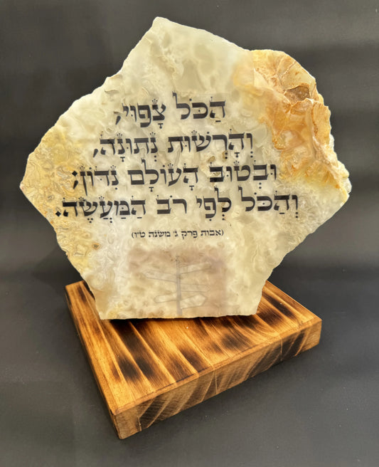 הכל צפוי, והרשות נתונה